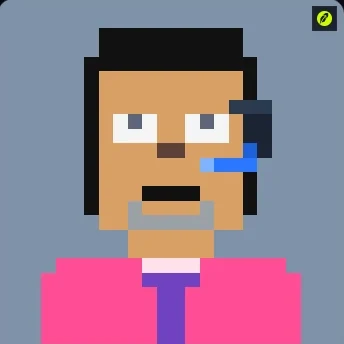 Stonk Broker #3707, a pixel-art NFT